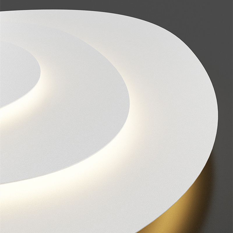 Třídílné organické LED stropní světlo v bílém kovu, stmívatelné, ideální do obývacího pokoje