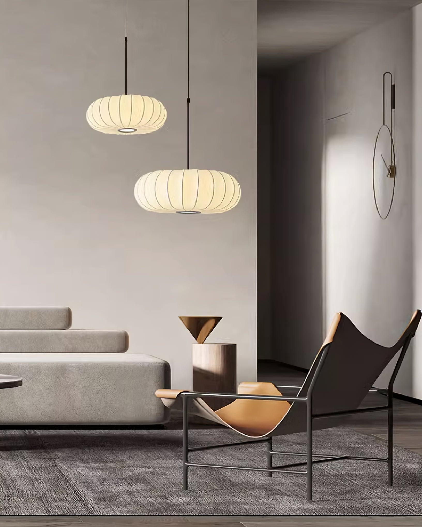 Závěsná lampa Horizon inspirovaná japonským minimalismem a wabi-sabi