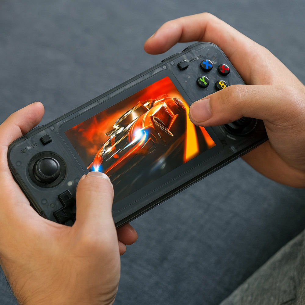 内蔵ゲーム搭載のポータブルクアッドコアハンドヘルドレトロアーケードコンソール