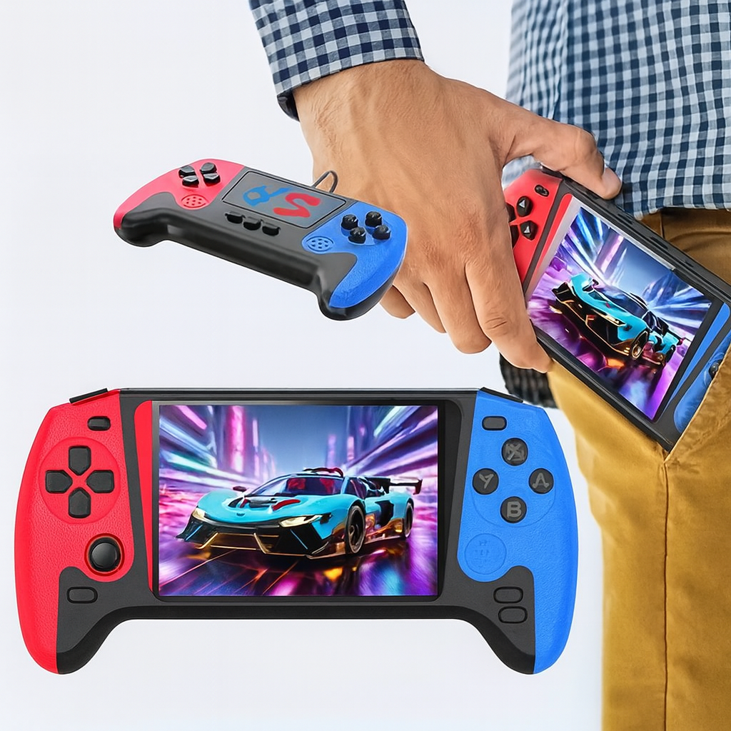 携帯用レトロハンドヘルドアーケードコンソールで外出先でもゲームを楽しもう