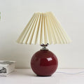 Lampada da tavolo plissettata vintage Nova con fascino classico
