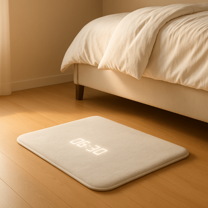 FloorPulse Intelligenter Teppich-Wecker mit Drucksensor für Tiefschläfer