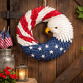 Veterans Eagle Boxwood Wreath For Indoor Outdoor Wall Display
