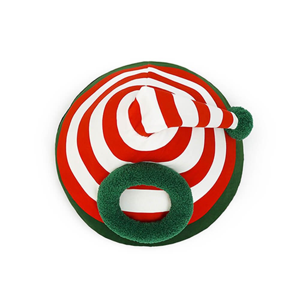 HolidayHaven Lit Douillet de Noël pour Chats pour Espaces de Vie Festifs