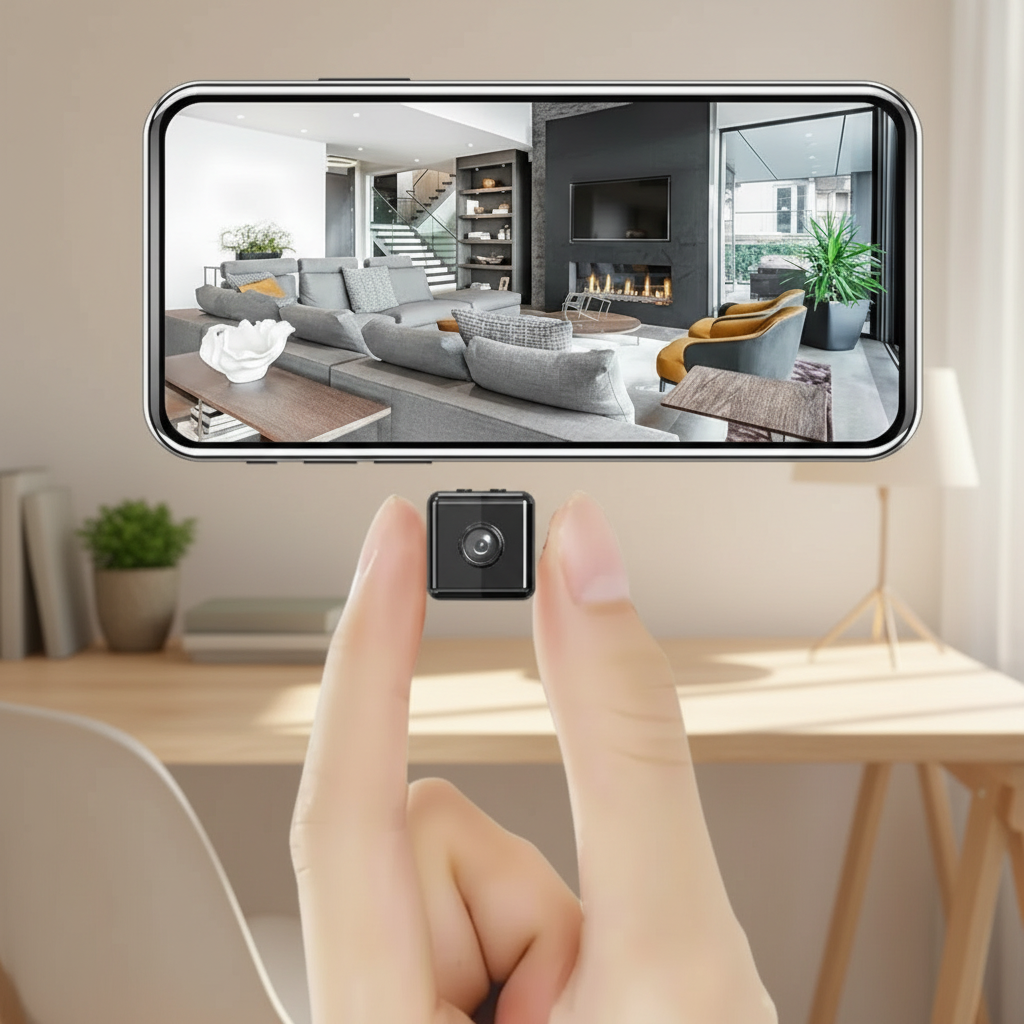 Kabellose 1080p Sicherheitskamera für Innen- und Außenbereich mit Bewegungserkennung