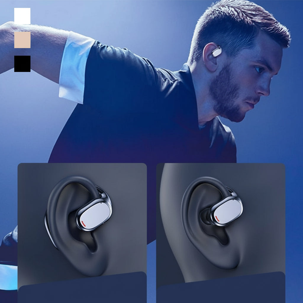Open Ear Bone Conduction Wireless Earbuds for Sports Bluetooth Headphones