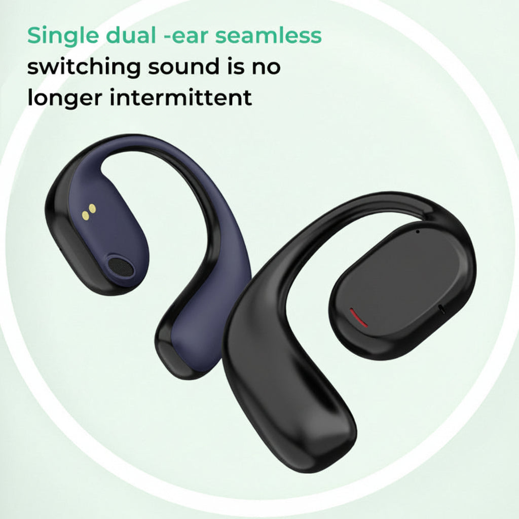 Open Ear Bone Conduction Wireless Earbuds for Sports Bluetooth Headphones
