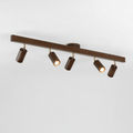 WoodLumen Minimalist Solid Wood LED Ceiling Lamp With Adjustable Direction