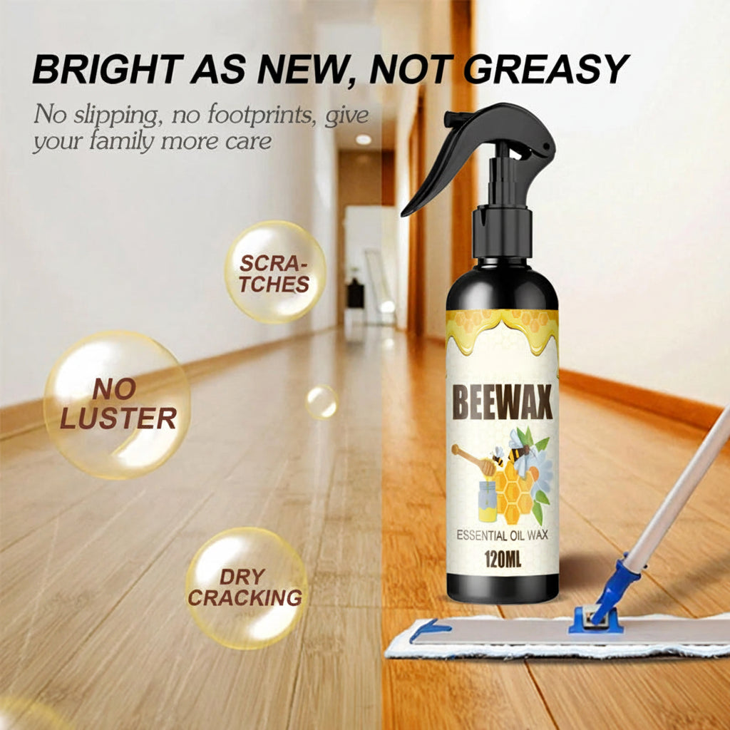 Naturlig bivaxträ-rengöring och möbelpolish spray