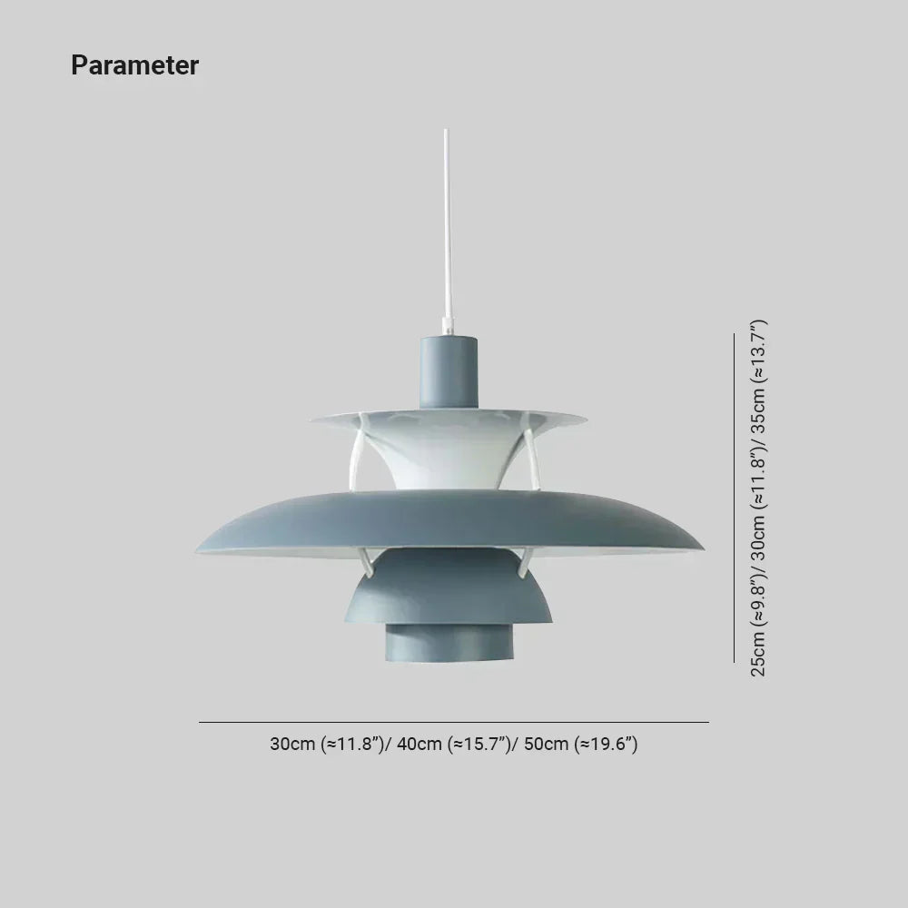 Aurora Pendelleuchte mit Schirm für moderne LED-Atmosphäre