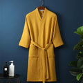 CloudWeave Waffle V-Neck Bathrobe Made From 100 Percent Cotton