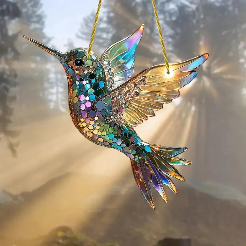 Hummingbird Window Suncatcher Wall Art Hanging Decor