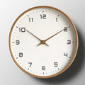 Wooden Minimalist Wall Clock With Silent Quartz Movement