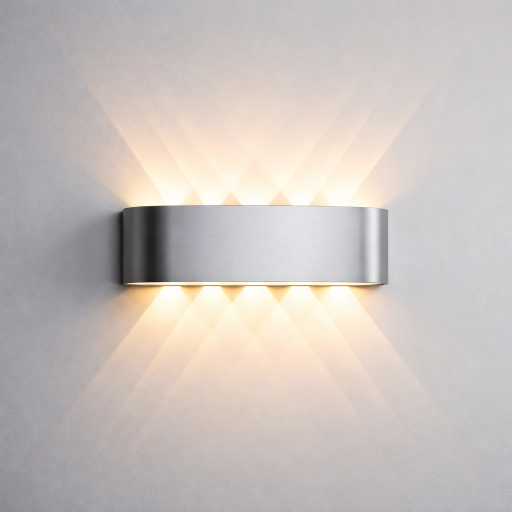LED Wall Sconce With Minimalist Modern Design For Indoor And Outdoor Use