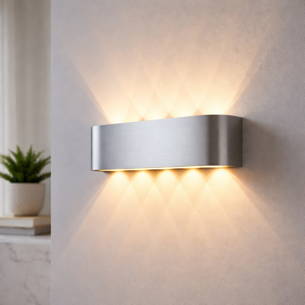 LED Wall Sconce With Minimalist Modern Design For Indoor And Outdoor Use