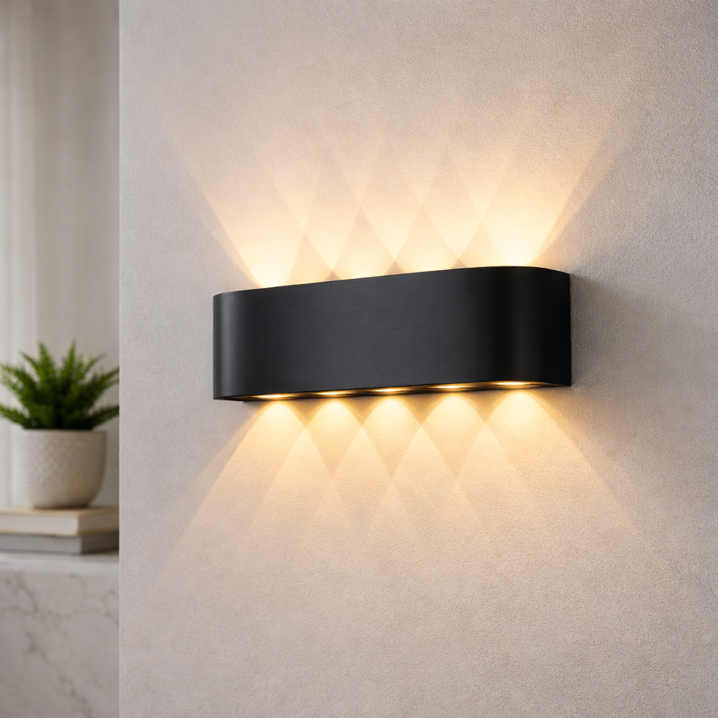 LED Wall Sconce With Minimalist Modern Design For Indoor And Outdoor Use