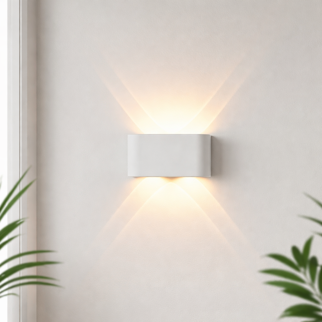 LED Wall Sconce With Minimalist Modern Design For Indoor And Outdoor Use