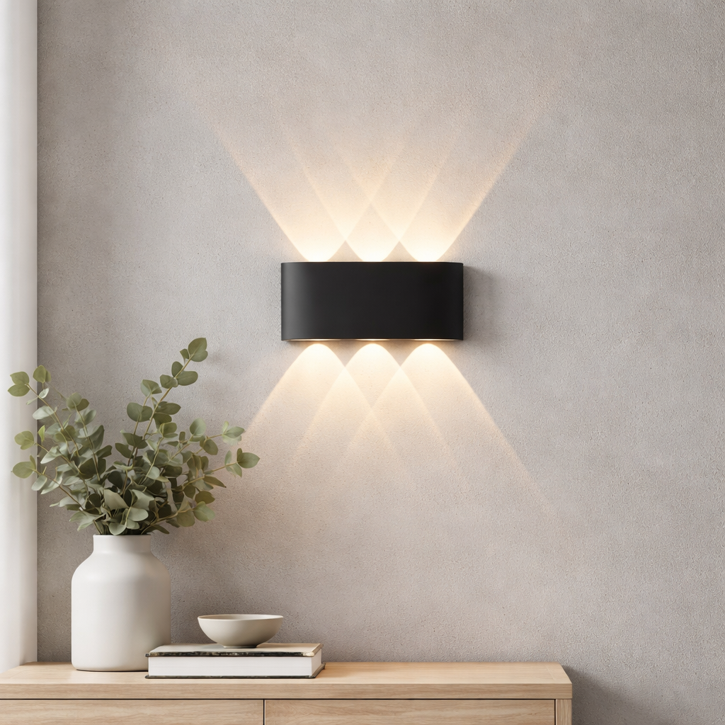 LED Wall Sconce With Minimalist Modern Design For Indoor And Outdoor Use