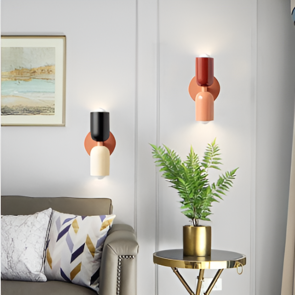 Nordisk metal væglampe med dobbeltsidet LED-væglampe, moderne boligbelysning