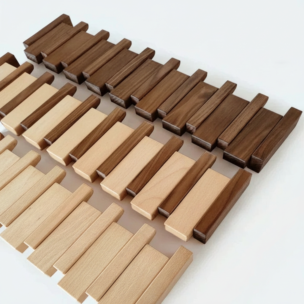 Wooden Paneled Wall Mount Coat Rack With Foldable Hooks
