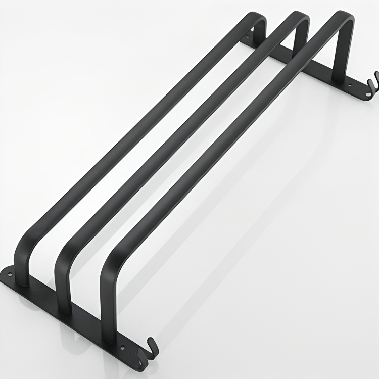 AeroShelf Wandmontiertes Aluminium-Badezimmerregal für Handtücher und Zubehör