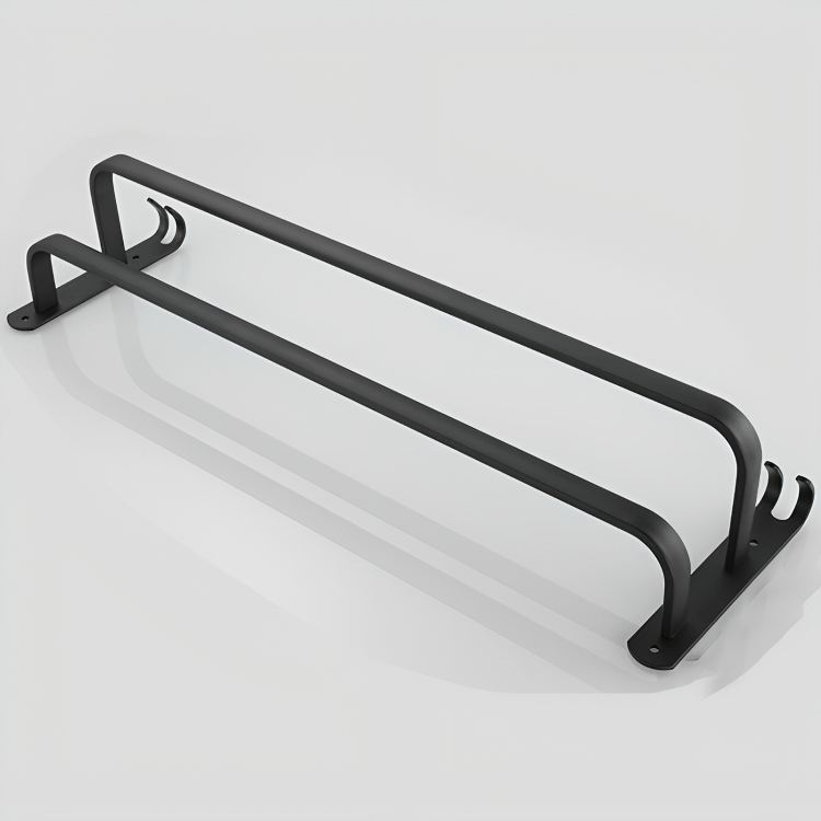 AeroShelf Wandmontiertes Aluminium-Badezimmerregal für Handtücher und Zubehör
