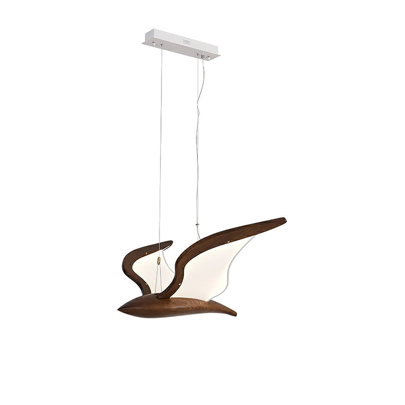 Lustre en verre Lyrael fabriqué en métal, bois et acrylique | Snurv