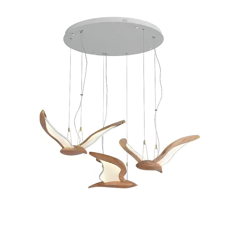 Lustre en verre Lyrael fabriqué en métal, bois et acrylique | Snurv