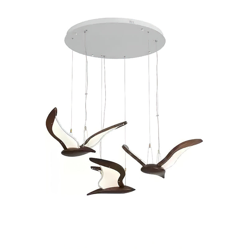 Lustre en verre Lyrael fabriqué en métal, bois et acrylique | Snurv
