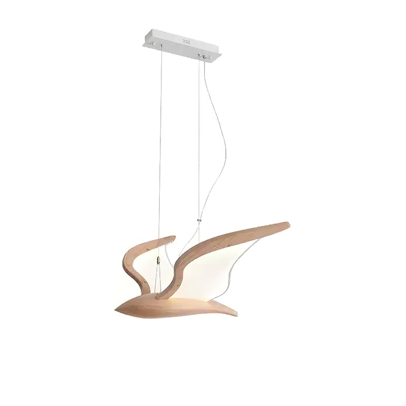 Lustre en verre Lyrael fabriqué en métal, bois et acrylique | Snurv