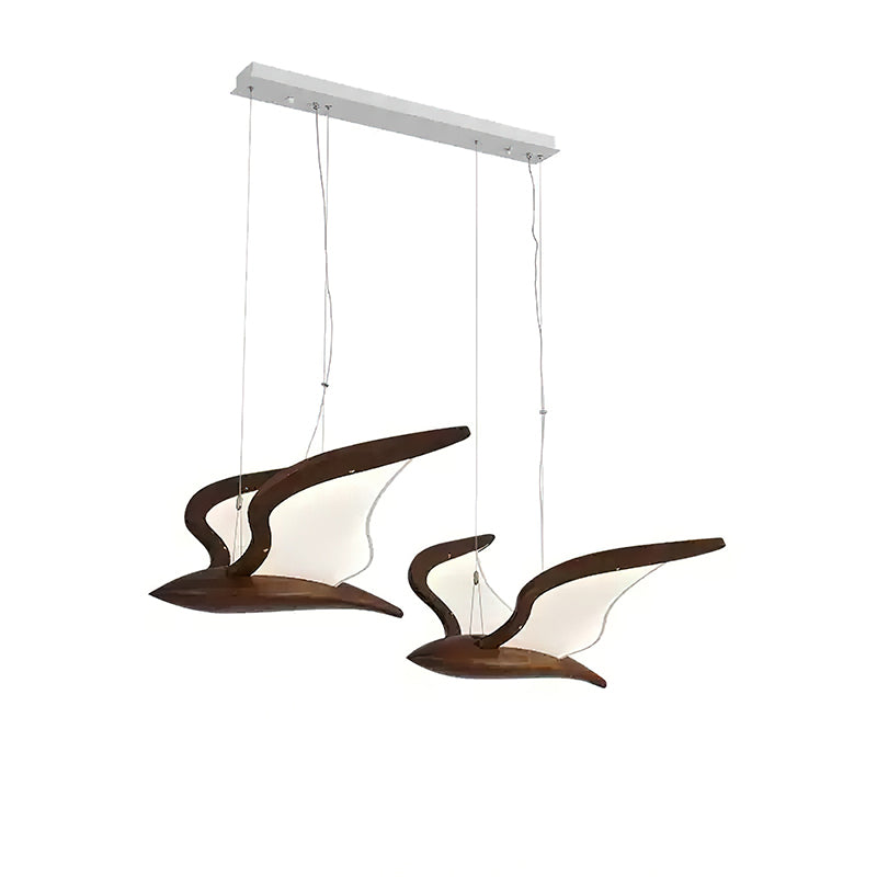 Lustre en verre Lyrael fabriqué en métal, bois et acrylique | Snurv