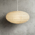 Rice Paper Pendant Light With Soft Oval Shade For Indoor Ceiling | Rosalyssa