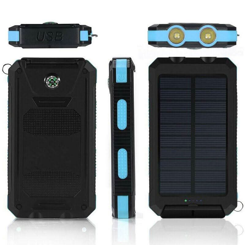 AeroVolt Power Bank Solar Rezistent la Apă 10000mAh cu Dual USB