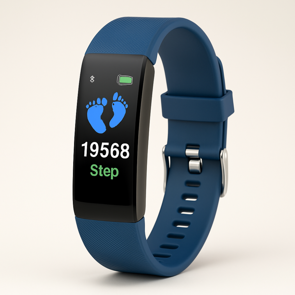 Fitness hodinky pro seniory s LED displejem a měřením srdečního tepu