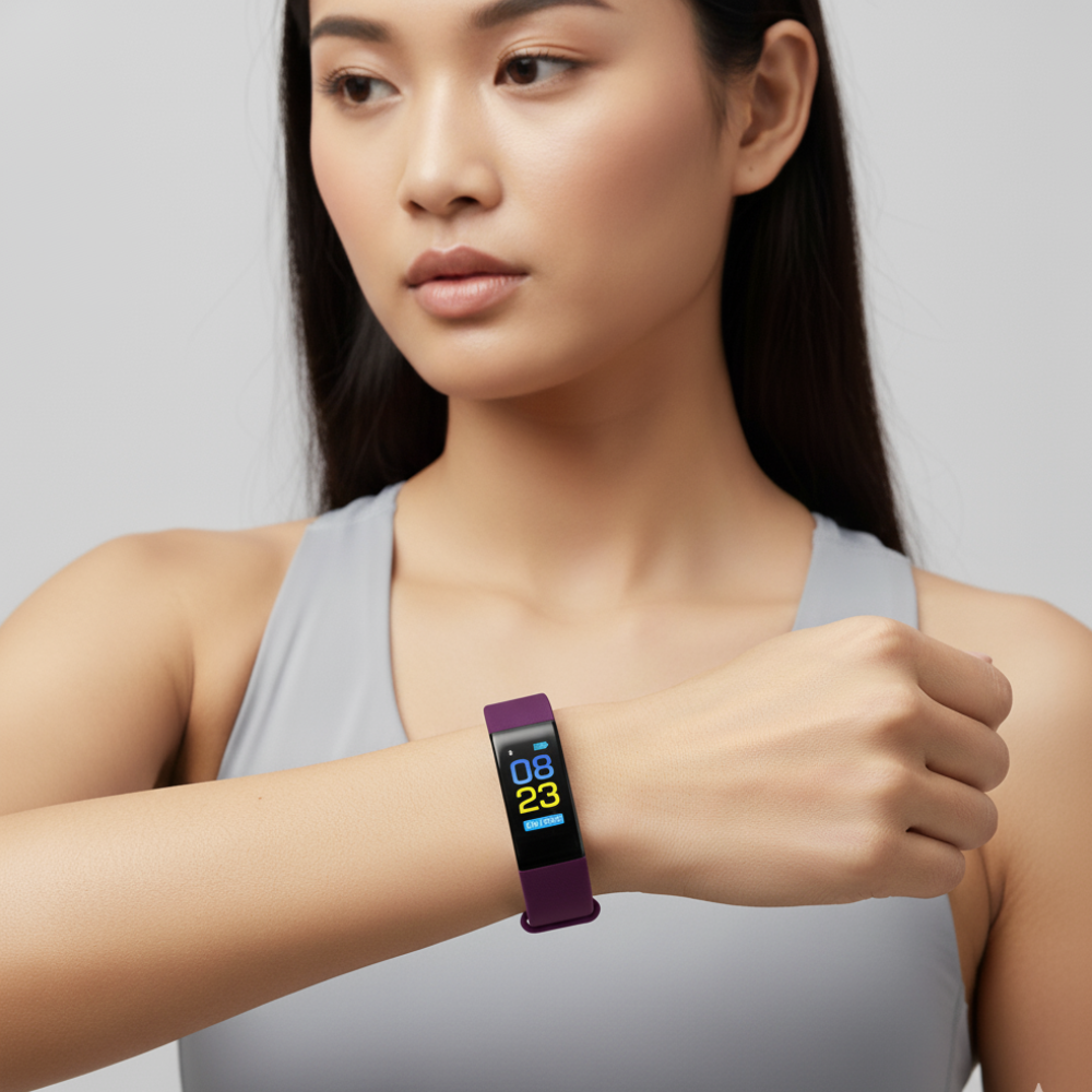 Fitness hodinky pro seniory s LED displejem a měřením srdečního tepu