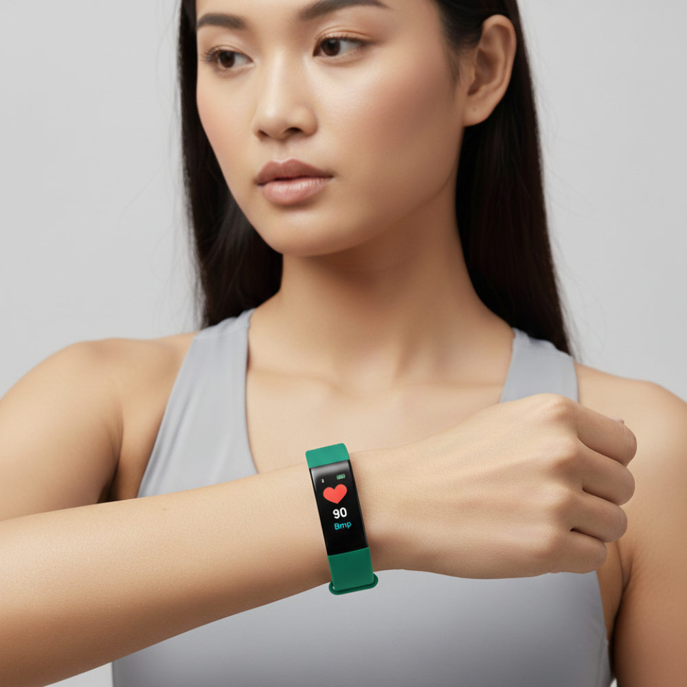 Fitness hodinky pro seniory s LED displejem a měřením srdečního tepu