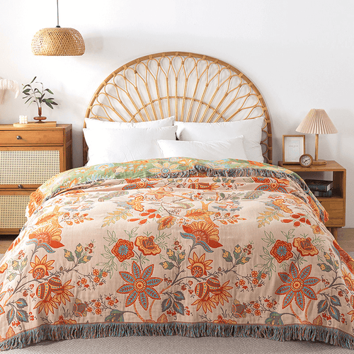 AeroWeave Cotton Reversible Blanket With Jacquard Pattern