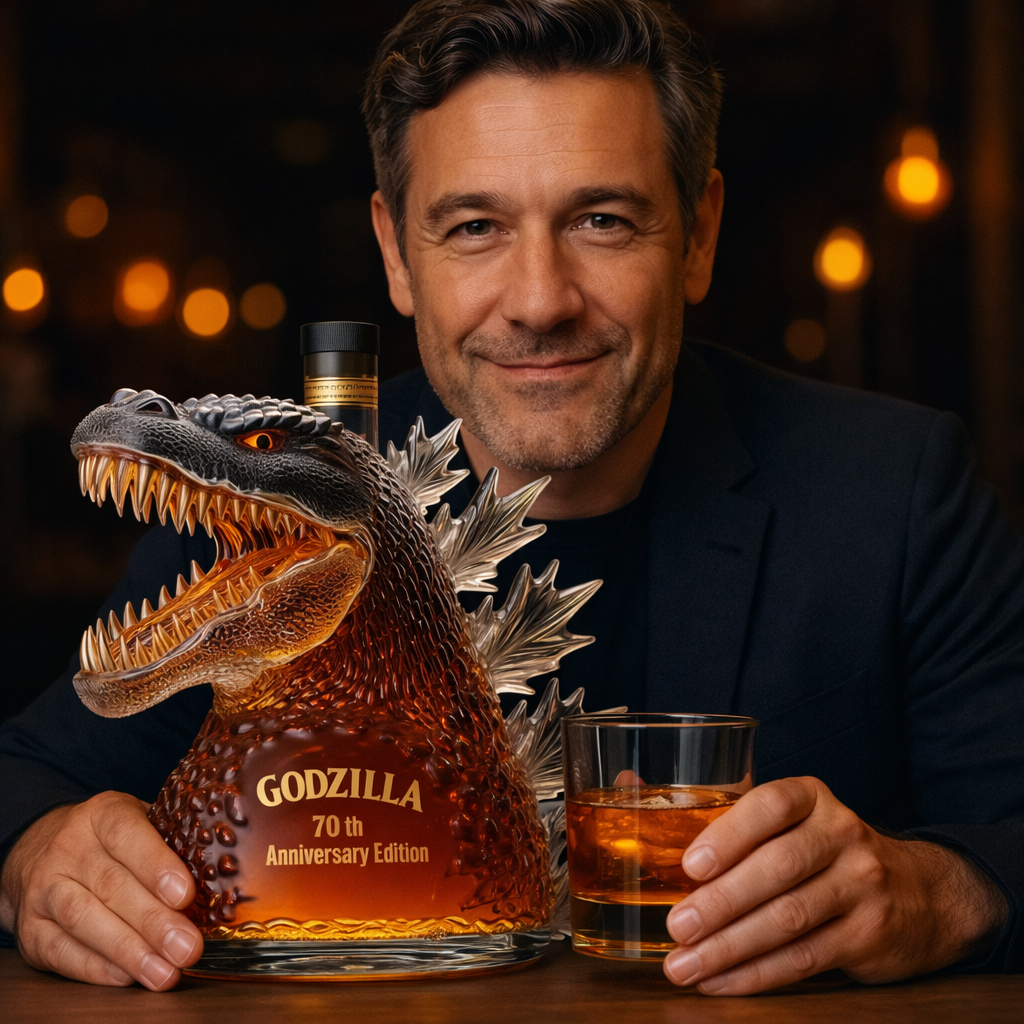 Monster Head Glass Whiskey Decanter For Home Bar Display
