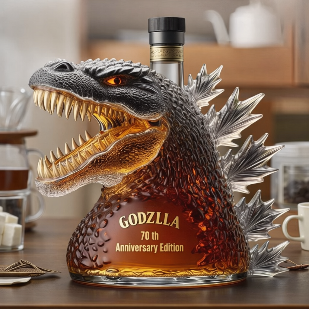 Monster Head Glass Whiskey Decanter For Home Bar Display