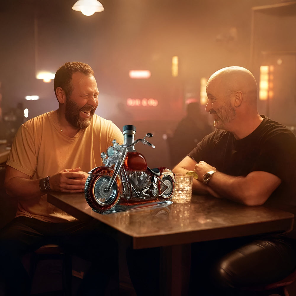 Motorcycle Shaped Whiskey Decanter For Bar Display