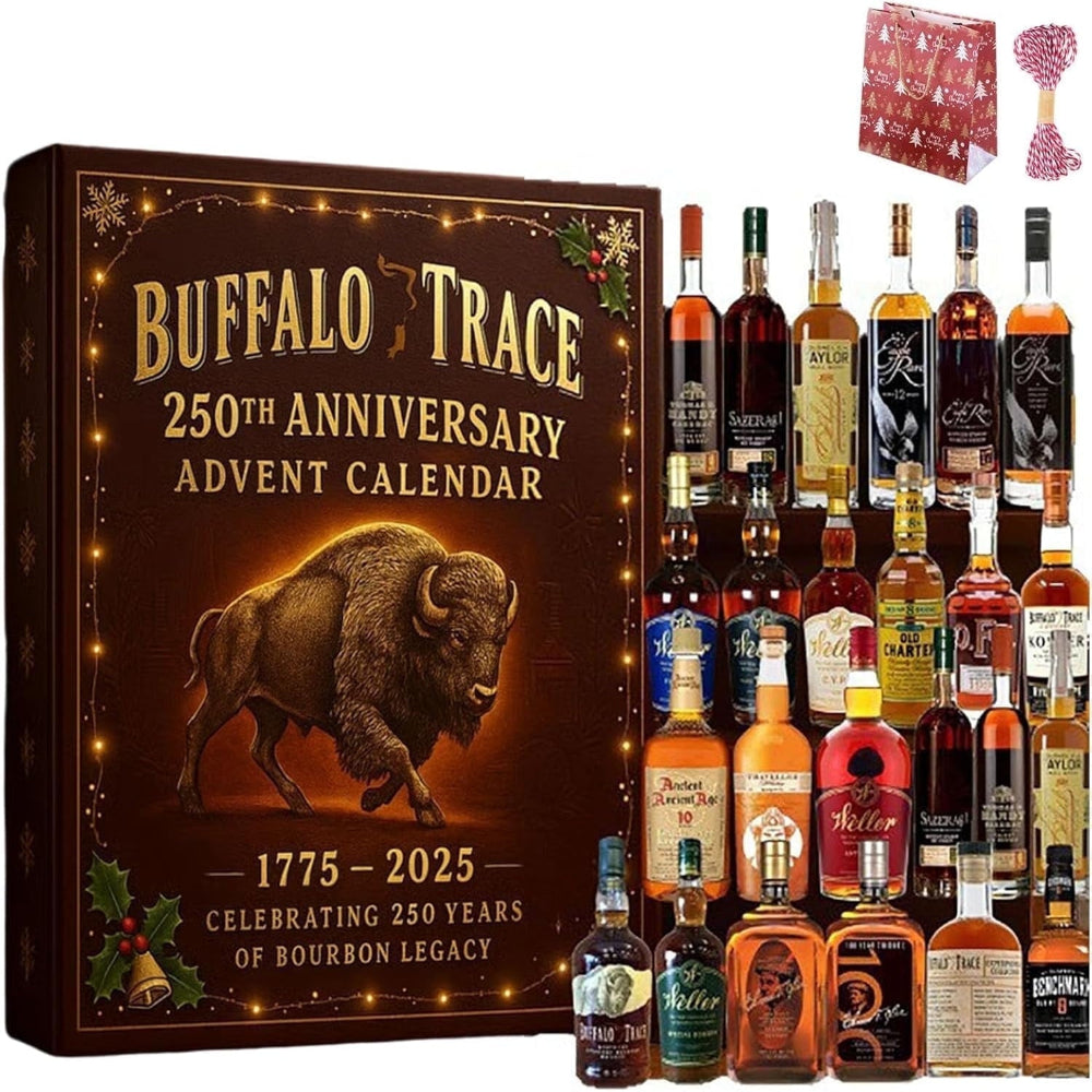 Whiskey And Bourbon Advent Calendar Ornaments Gift Set
