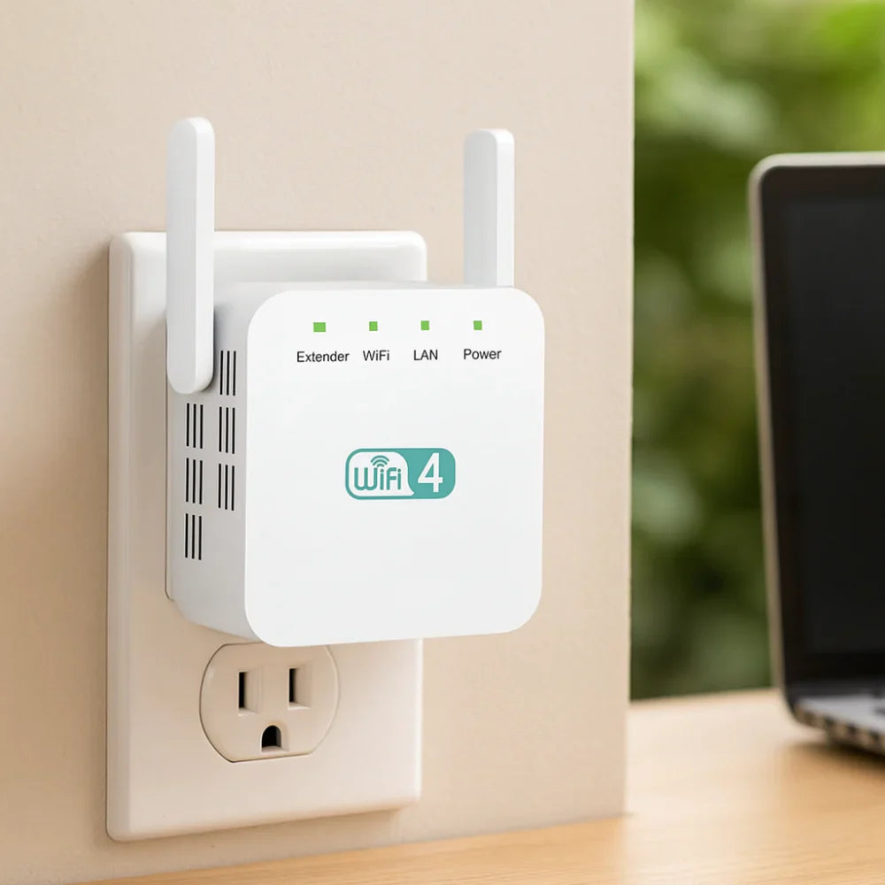 WLAN-Verstärker und Reichweitenverlängerer für Heimnetzwerk und Büro Repeater