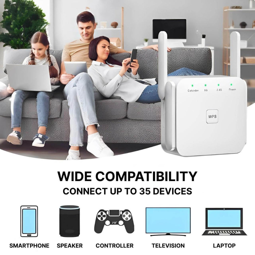 WLAN-Verstärker und Reichweitenverlängerer für Heimnetzwerk und Büro Repeater