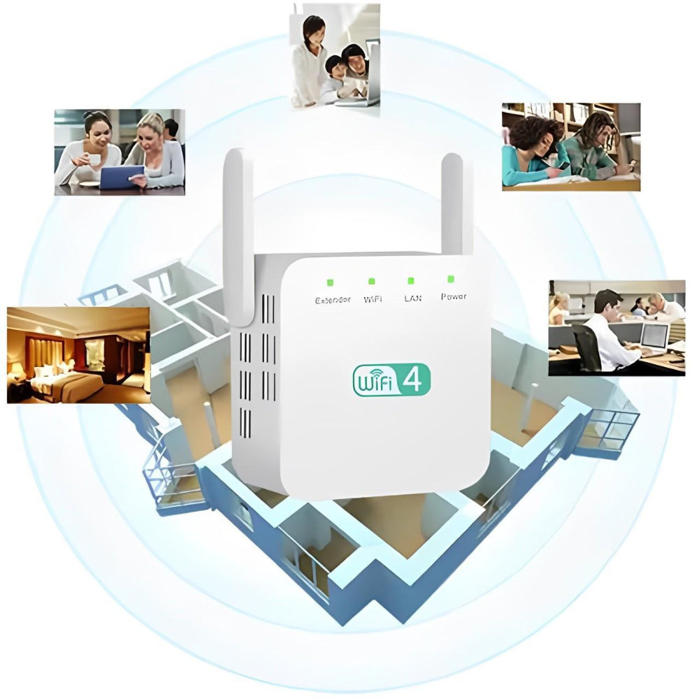 WLAN-Verstärker und Reichweitenverlängerer für Heimnetzwerk und Büro Repeater