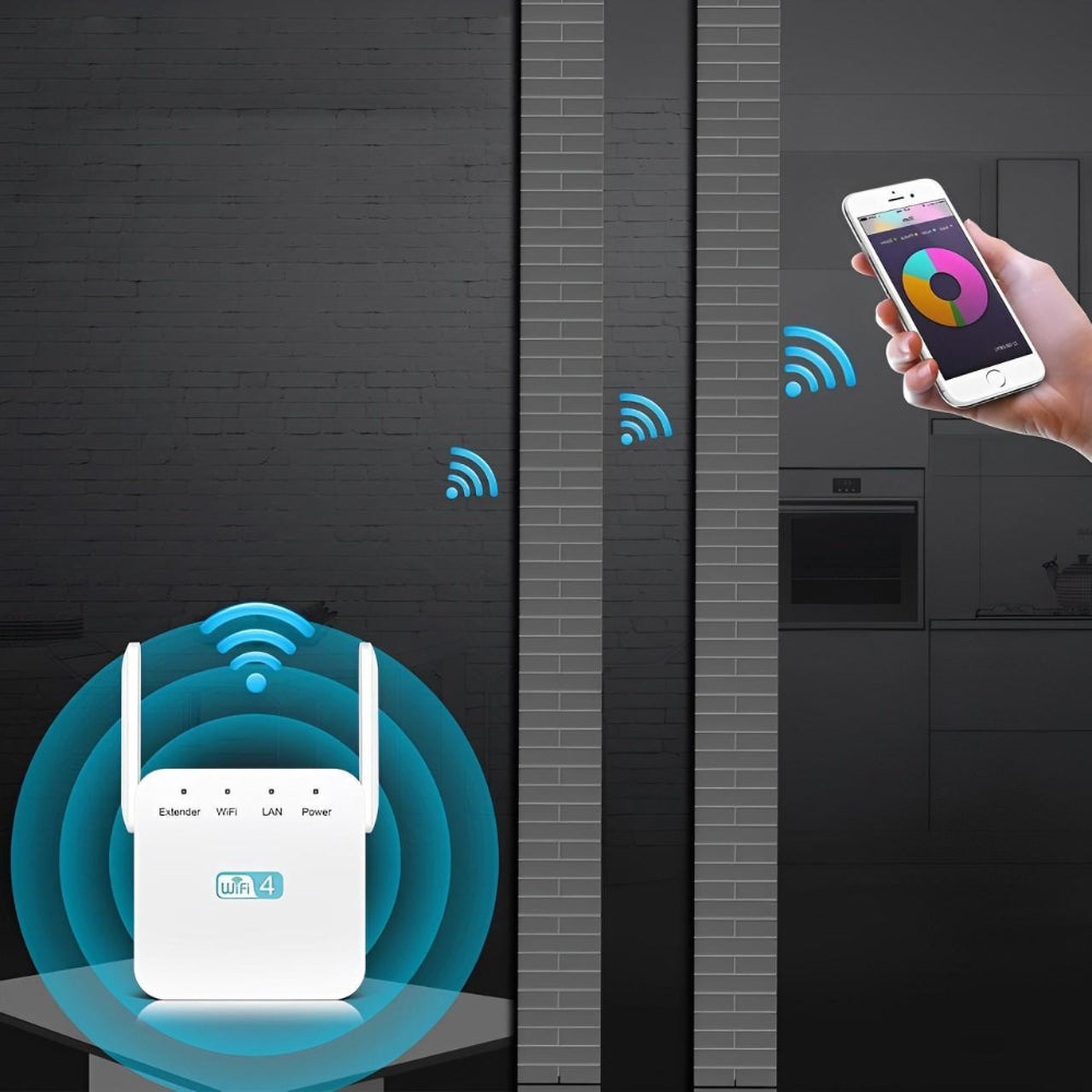WLAN-Verstärker und Reichweitenverlängerer für Heimnetzwerk und Büro Repeater