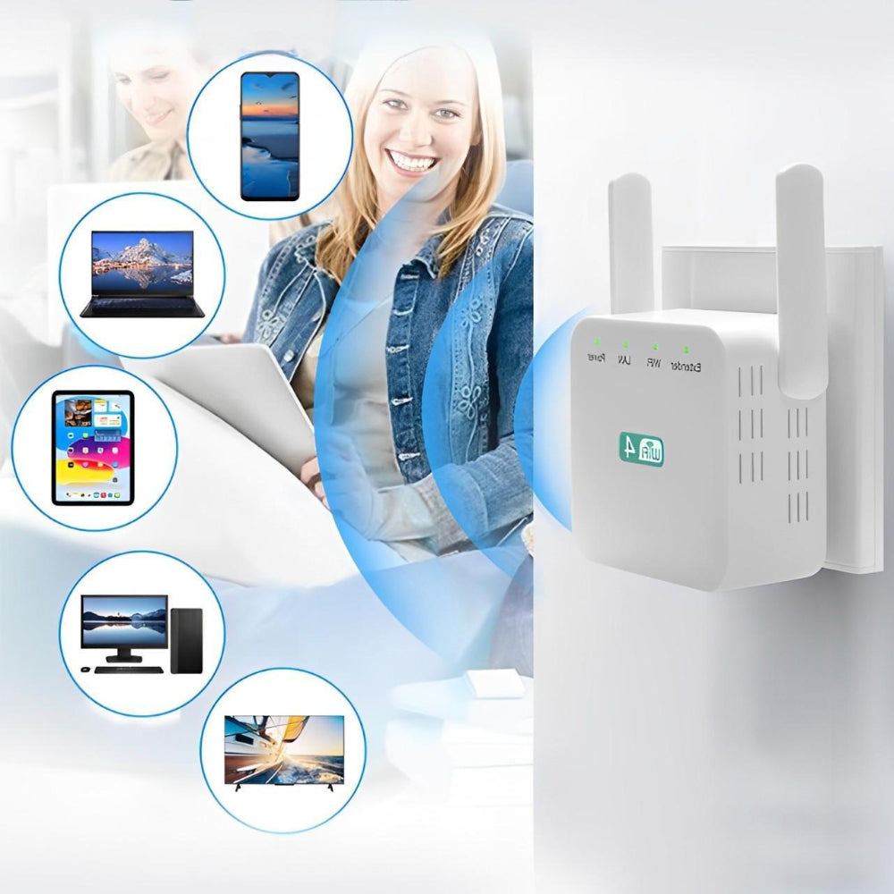 WLAN-Verstärker und Reichweitenverlängerer für Heimnetzwerk und Büro Repeater