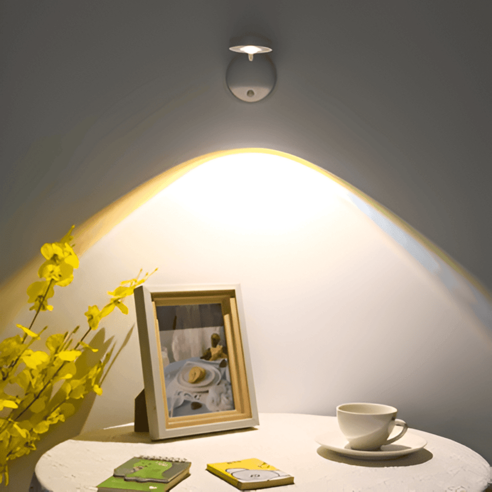 Trådlampa med LED för vägg med rörelsesensor - minimalistisk design, 1-lampa | Rosalyssa