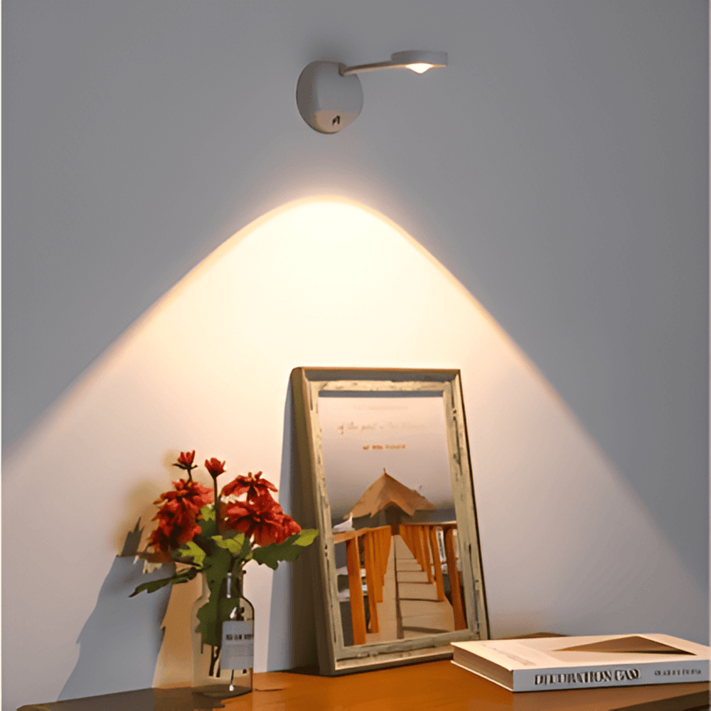 Trådlampa med LED för vägg med rörelsesensor - minimalistisk design, 1-lampa | Rosalyssa