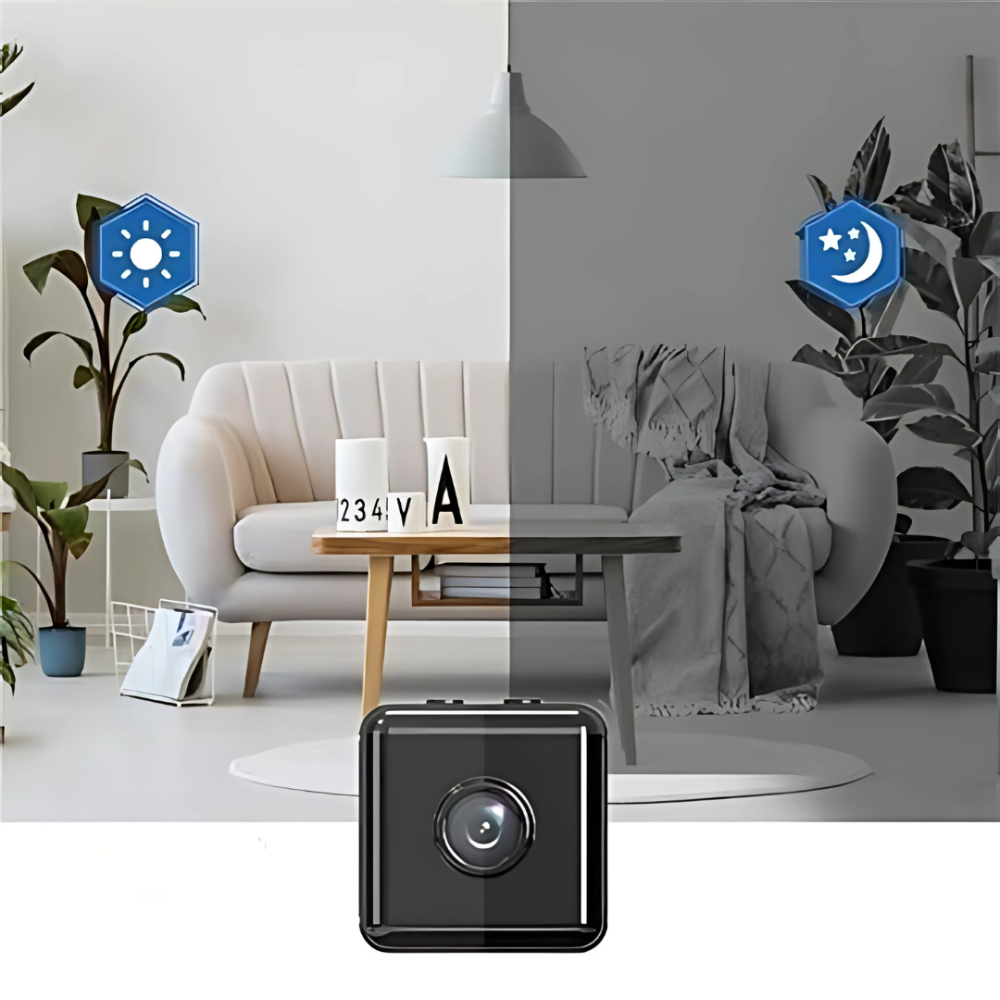 Mini telecamera di sicurezza wireless da interno a forma di cubo per uso domestico