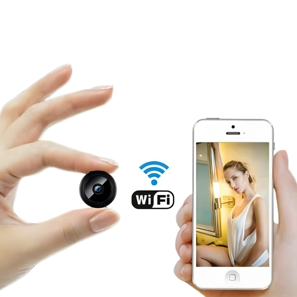 Telecamera di Sicurezza WiFi Compatta per Interni con Visione Notturna